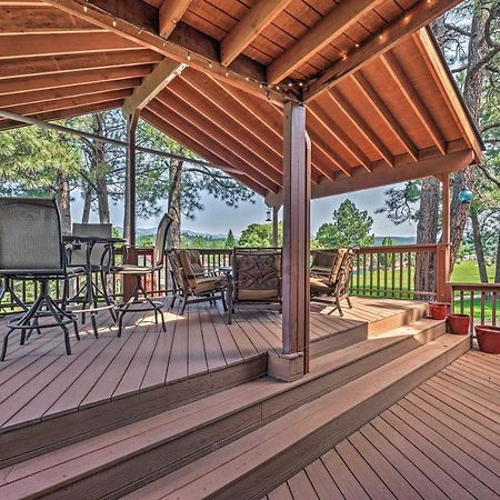 Cozy Ruidoso Cabin With Private Hot Tub And Large Deck Exterior foto