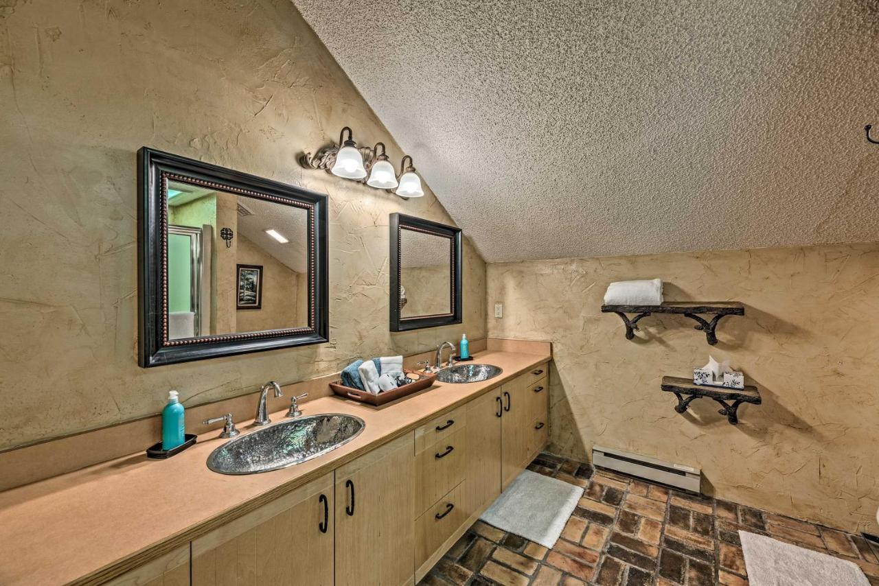 Cozy Ruidoso Cabin With Private Hot Tub And Large Deck Exterior foto