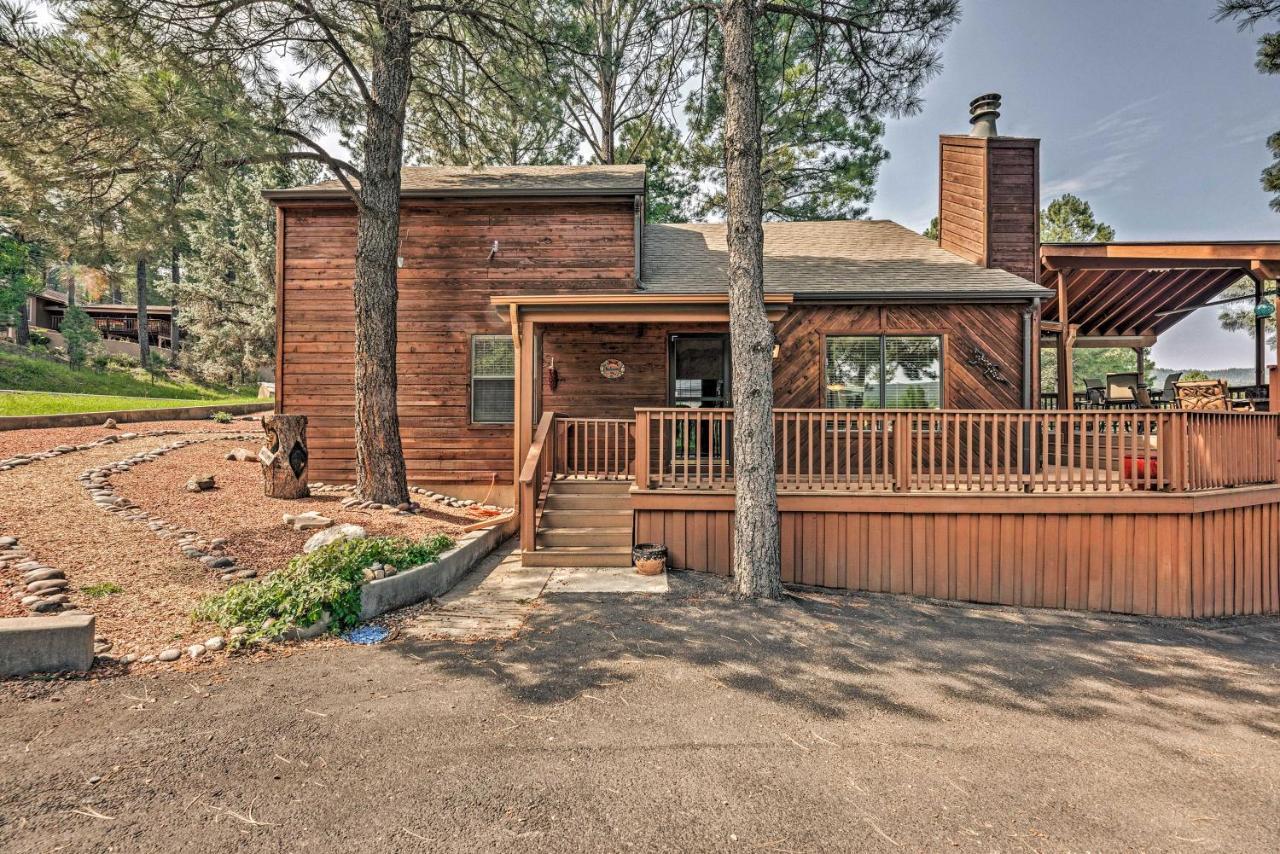 Cozy Ruidoso Cabin With Private Hot Tub And Large Deck Exterior foto