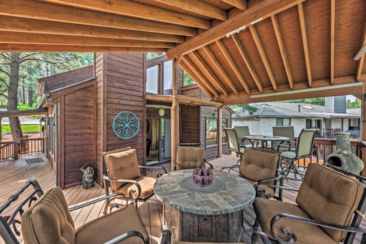 Cozy Ruidoso Cabin With Private Hot Tub And Large Deck Exterior foto