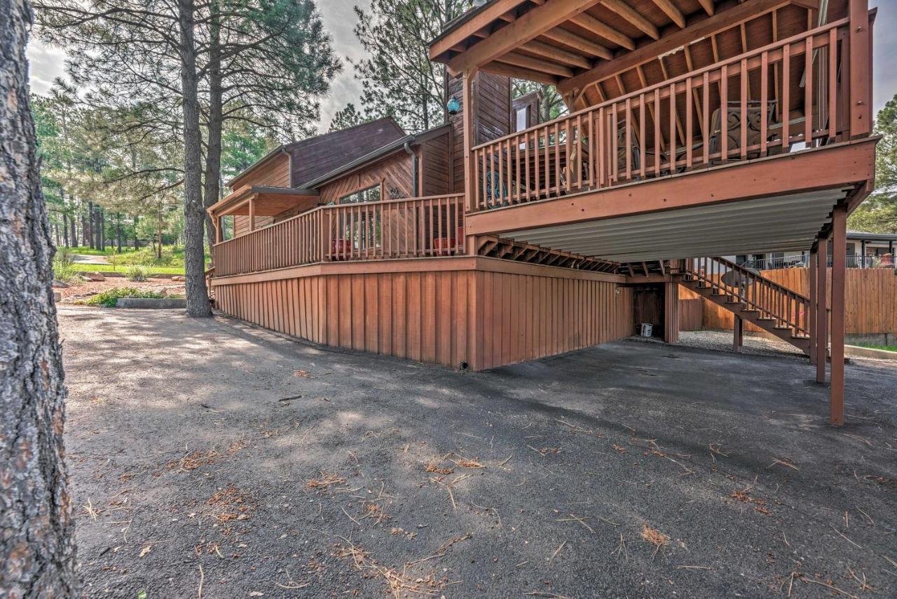 Cozy Ruidoso Cabin With Private Hot Tub And Large Deck Exterior foto