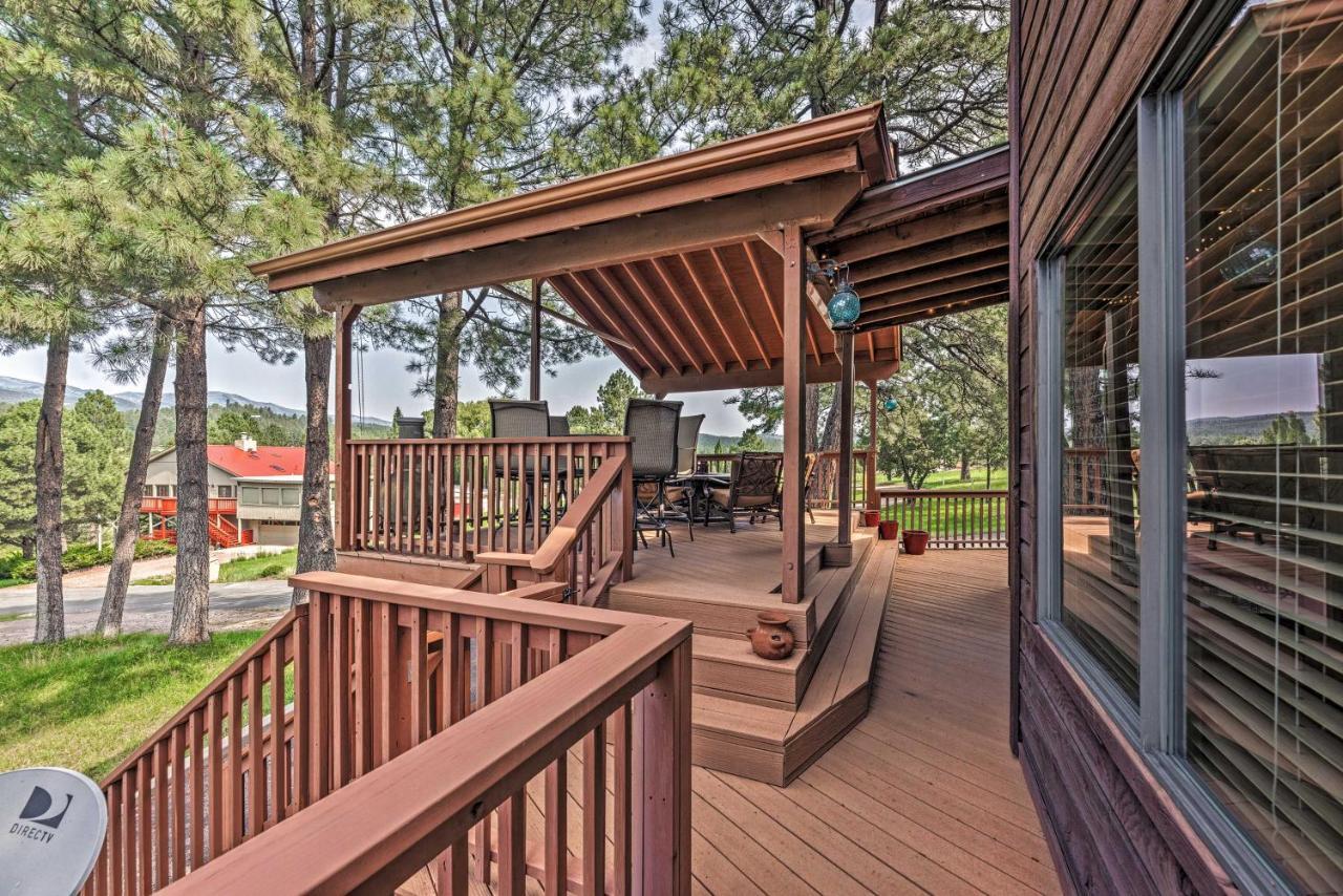 Cozy Ruidoso Cabin With Private Hot Tub And Large Deck Exterior foto